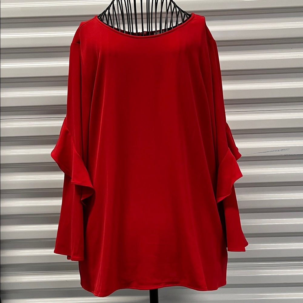 Chico's Red Flowing Top